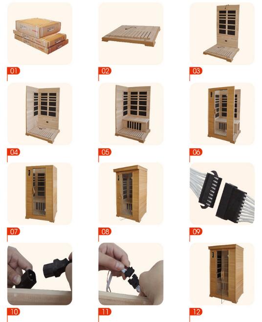 How to assembly sauna? 