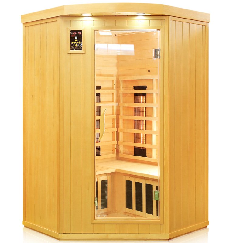 small corner far infrared sauna room