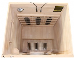 AH03,ceramic heater and dual control panel as dry bath hot therapy dome