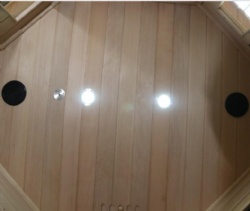 AH05 ceramic heater & dual control panel with foot heater